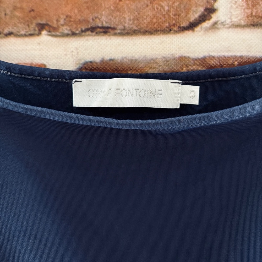 Anne Fontaine Lady Camisole in Navy Blue, Size 40 (US 6-8) - Picture 3 of 6